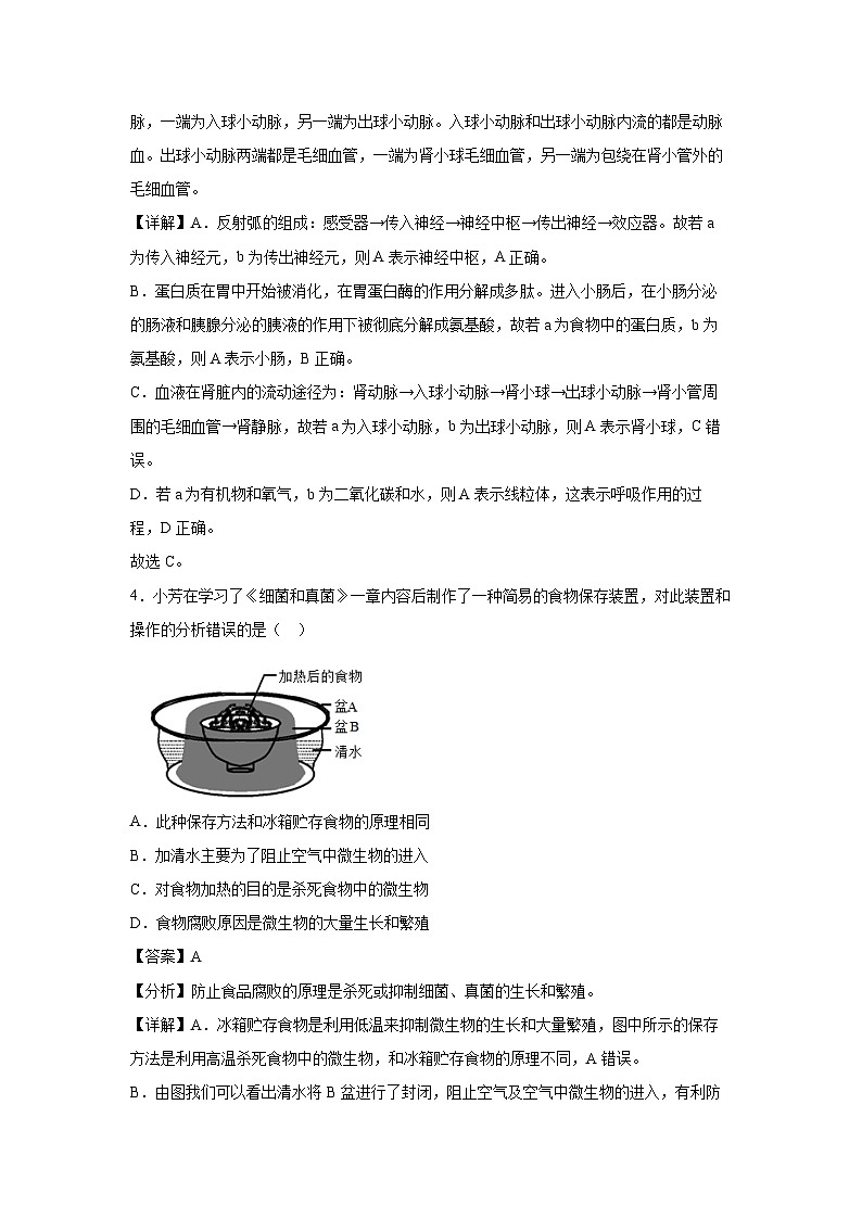 吉林省2024年中考生物临考模拟满分卷09生物试卷(解析版)第3页