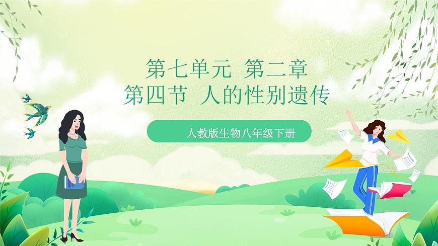 人教版生物 八下 7.2.4 《人的性別遺傳》 課件第1頁