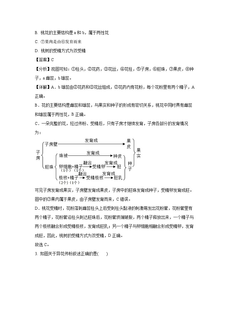 2023-2024学年山东省菏泽市鲁西新区八年级(上)期中生物试卷(解析版)第2页