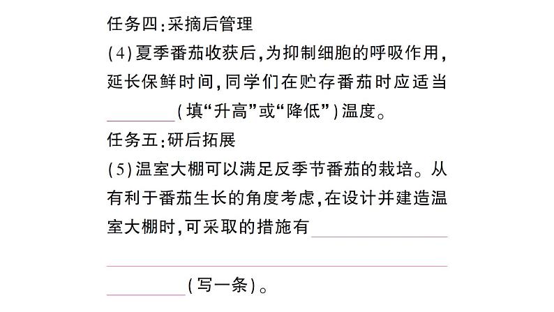 初中生物新北师大版七年级上册活动一 栽培番茄,观察并描绘其一生的变化作业课件2024秋第7页