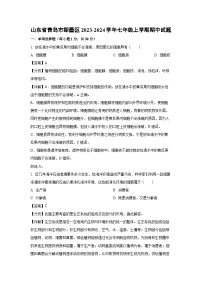 2023-2024學(xué)年山東省青島市即墨區(qū)七年級(上)期中生物試卷(解析版)