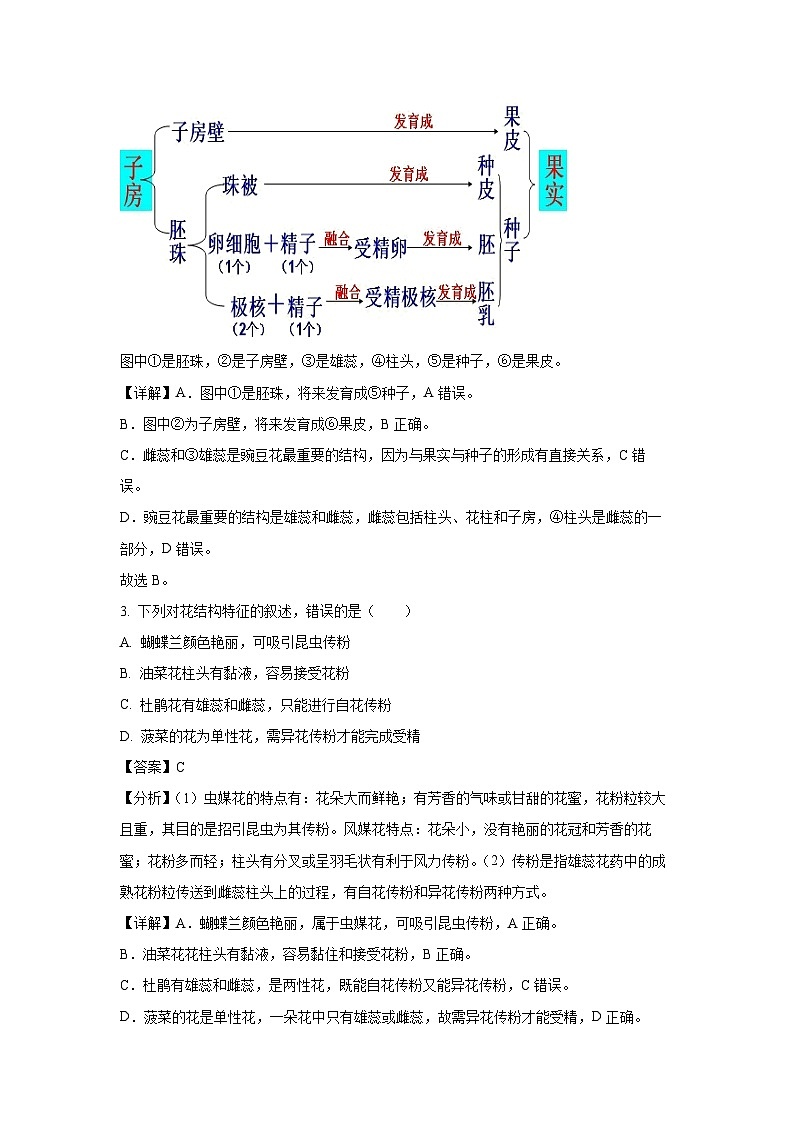 2023-2024学年山东省潍坊市潍城区八年级(上)期中生物试卷(解析版)第2页