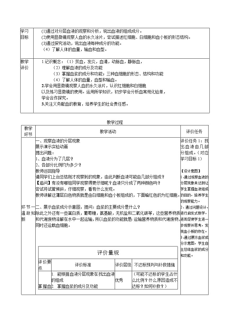 3.3.1物質(zhì)運輸?shù)妮d體導(dǎo)學(xué)案2023-2024學(xué)年濟南版生物七年級下冊第2頁
