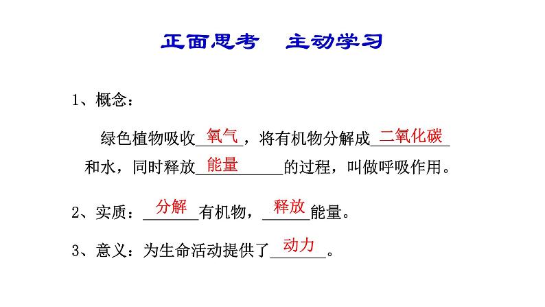 北师大版(2024)七年级生物上册3.4.2呼吸作用课件第4页