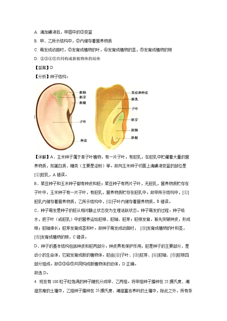 山东省枣庄市市中区2023-2024学年八年级(上)期末生物试卷(解析版)第3页