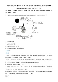 河北省保定市順平縣2024-2025學年七年級上學期期中生物試題（解析版）-A4