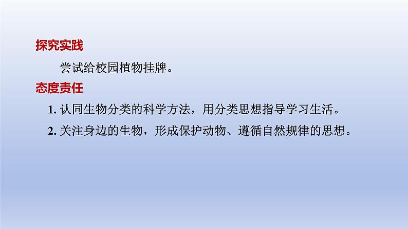2024七年级生物上册第二单元多种多样的生物第四章第二节从种到界课件(人教版)第3页