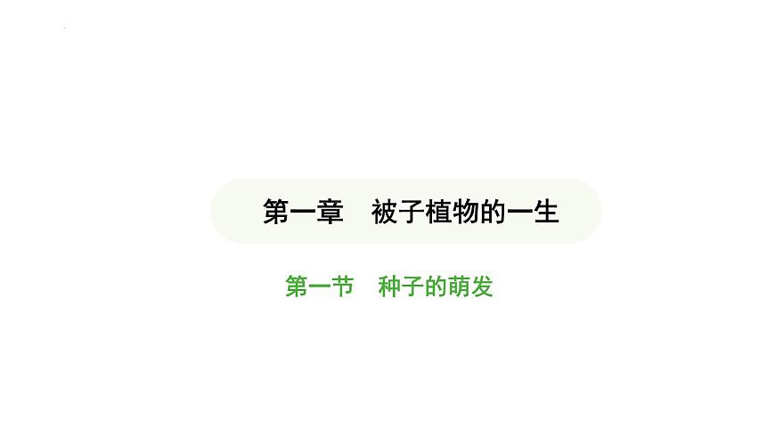 3.1.1 種子的萌發(fā) 課件-2024-2025學(xué)年人教版生物七年級下冊第1頁