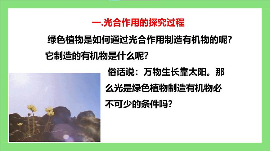人教版初中生物七年級下冊3.2.2《光合作用》課件第7頁