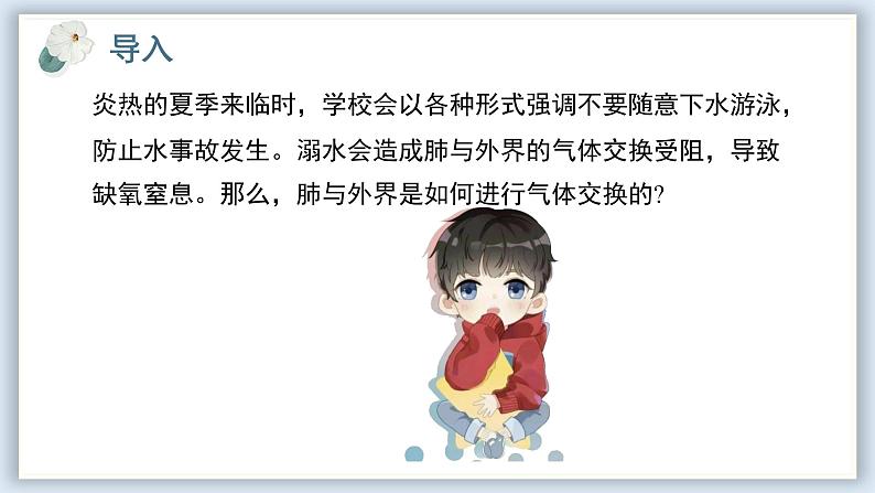 【核心素养目标】冀少版初中生物七年级下册《肺与外界的气体交换》课件第2页