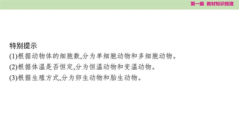 2025年中考知识整理八年级生物下册 第二十三课时 生物的多样性及其保护课件PPT第5页
