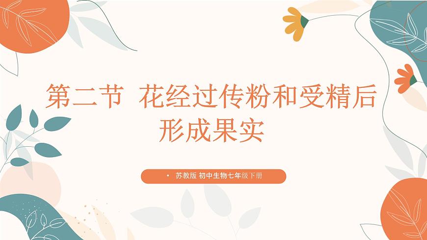 【核心素養(yǎng)目標(biāo)】濟(jì)南版初中生物七年級(jí)下冊(cè)3.2.2《花經(jīng)過(guò)傳粉和受精后形成果實(shí)》課件第1頁(yè)