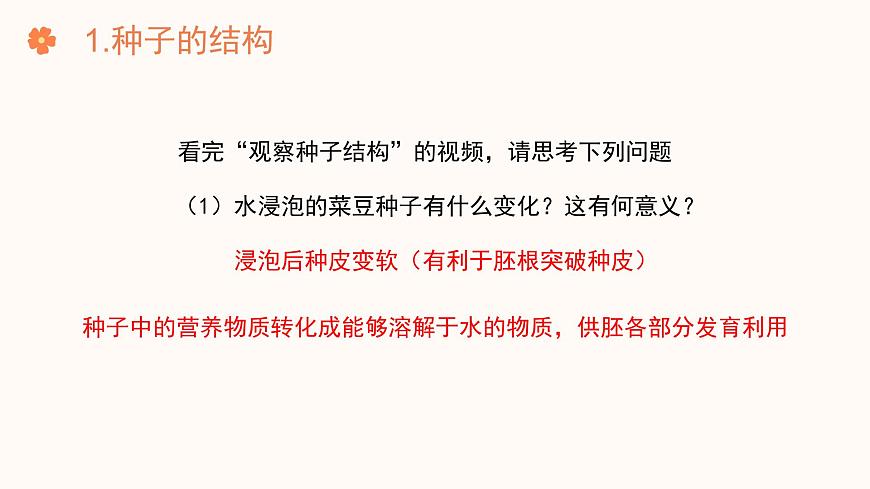 【核心素養(yǎng)目標】濟南版初中生物七年級下冊3.2.3《種子萌發(fā)需要適宜的條件》課件第6頁