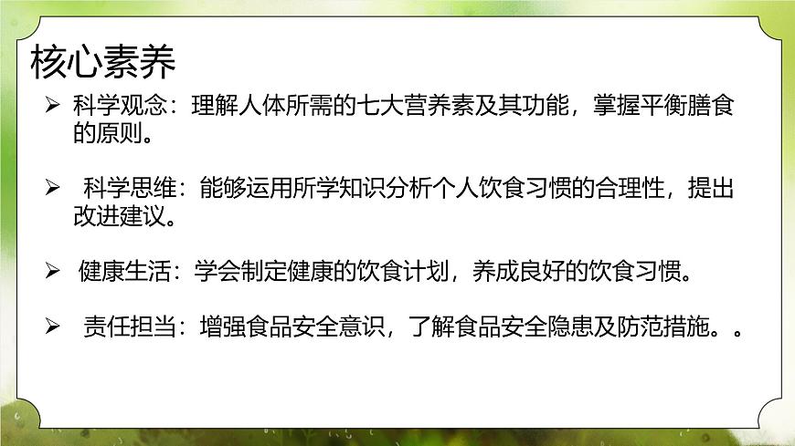 【核心素養(yǎng)】人教版初中生物七年級下冊4.2.3《合理營養(yǎng)與食品安全》課件第2頁