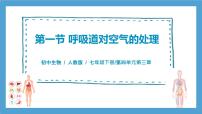 初中第四單元 人體生理與健康（一）第三章 人體的呼吸第一節(jié) 呼吸道對空氣的處理精品習(xí)題課件ppt