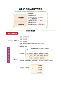 清单17 生命起源和生物进化(3大必备知识+4大技巧方法+7大命题点)-2025年中考生物一轮复习知识清单