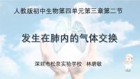 七年级下册（2024）第二节 发生在肺内的气体交换课堂教学ppt课件