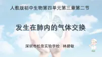 七年级下册（2024）第二节 发生在肺内的气体交换课堂教学ppt课件
