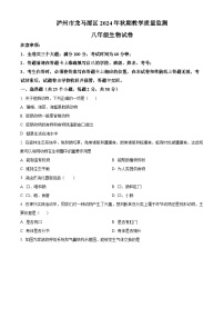 四川省泸州市龙马潭区2024-2025学年八年级上学期期末生物试题（原卷版+解析版）