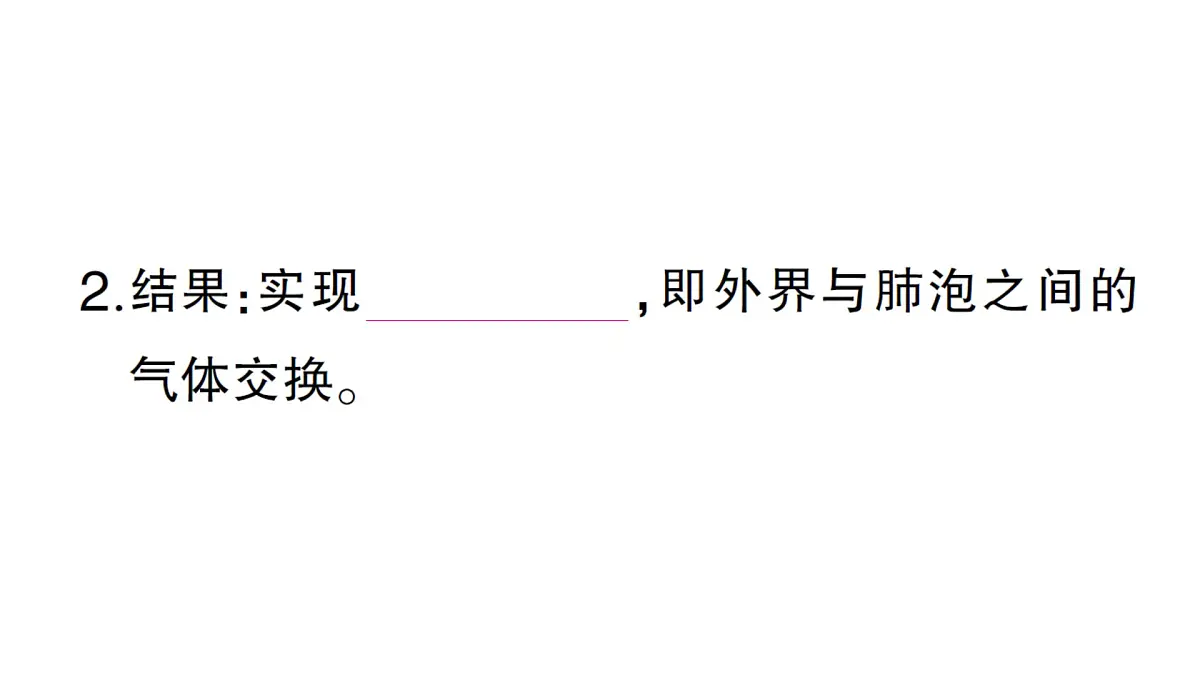 初中生物新北师大版七年级下册第4单元第8章 第2节第1课时 呼吸系统的组成与功能呼吸运动作业课件2025春第8页