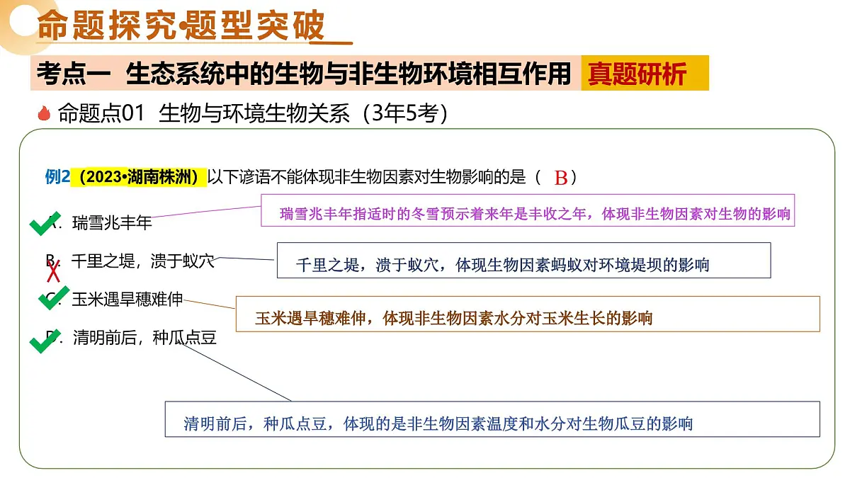 主题三 生物与环境(二轮突破课件)2025年中考生物二轮复习讲练测(湖南专用)第7页