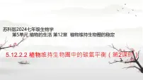 初中生物苏科版(2024)七年级下册(2024)植物维持生物圈中的碳氧平衡课文配套课件ppt