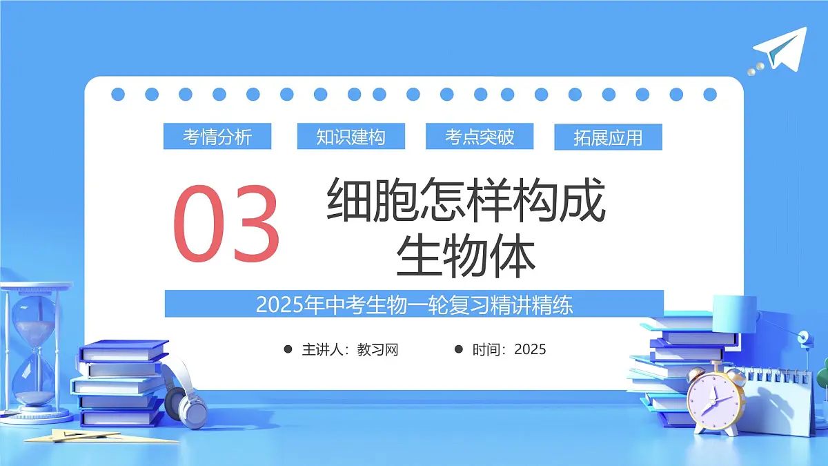 专题03 细胞怎样构成生物体(课件)-2025年中考生物一轮复习第1页
