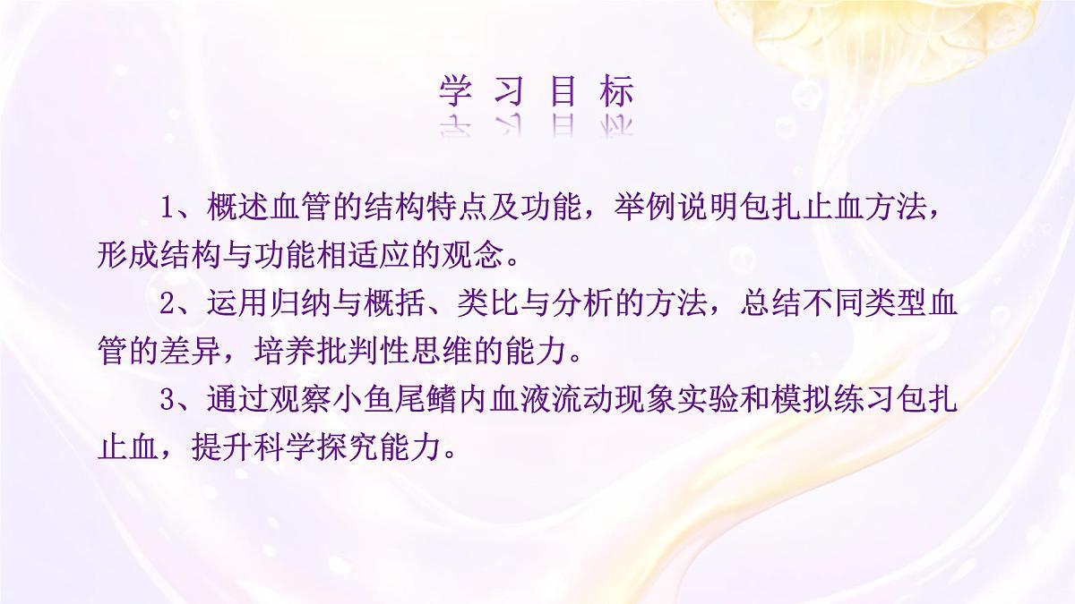 初中 生物 冀少版(2024) 七年级下册3.2.1.2血液循环系统的组成 课件第2页