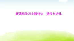 人教版八年級生物下冊新課標(biāo)學(xué)習(xí)主題特訓(xùn)遺傳與進化課件
