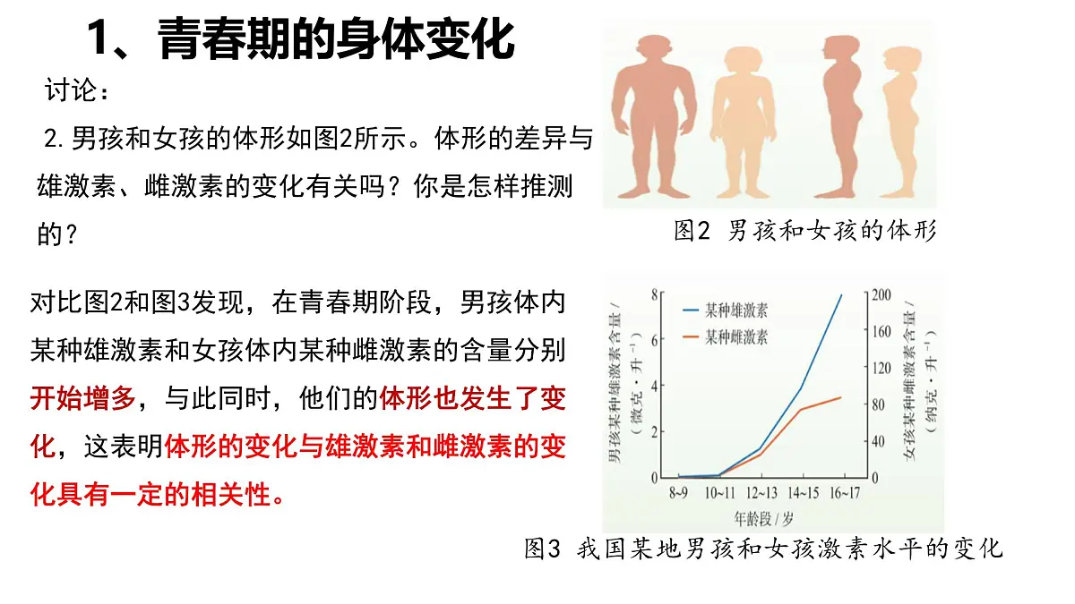 初中 生物 人教版(2024)七年级下册4.1.2 青春期 课件第6页