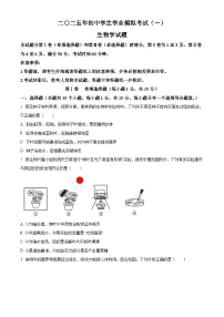 2025年山东省泰安市东平县中考一模生物试题（原卷版+解析版）