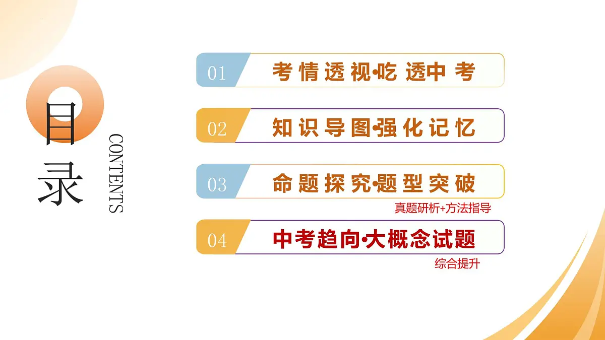 主题五 人体生理与健康(一)(二轮突破课件)2025年中考生物二轮复习讲练测(江苏专用)课件第2页