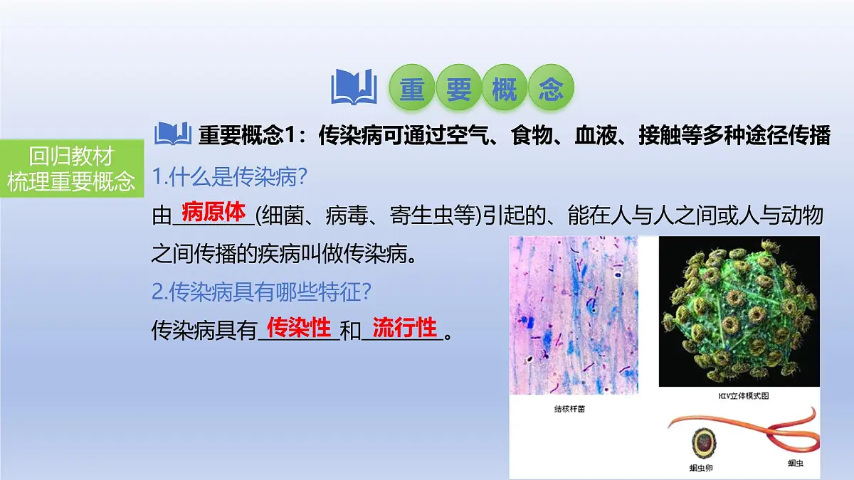 2025年初中生物会考一轮复习课件:第33讲 传染病及其预防第3页