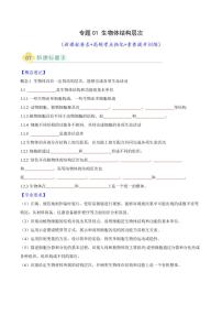 专题01 生物体结构层次(5大高频考点)-2025年中考生物题型归纳练习试题（含答案）