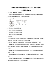 安徽省合肥市高新开发区2024-2025学年七年级上学期期末生物试卷（解析版）