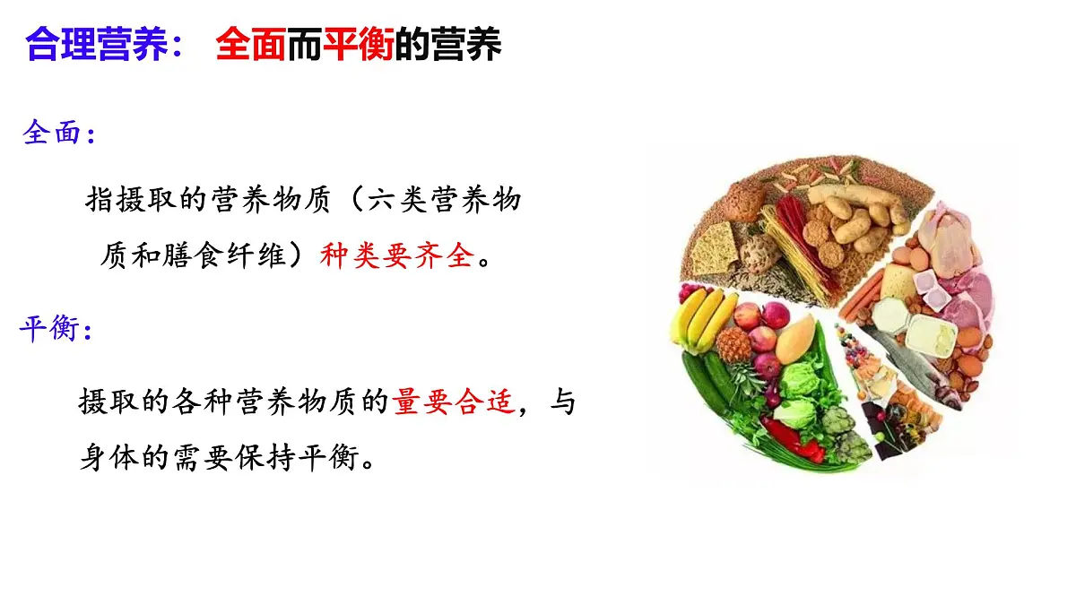 4.2.3 合理营养与食品安全 课件 2025学年人教版生物七年级下册第6页