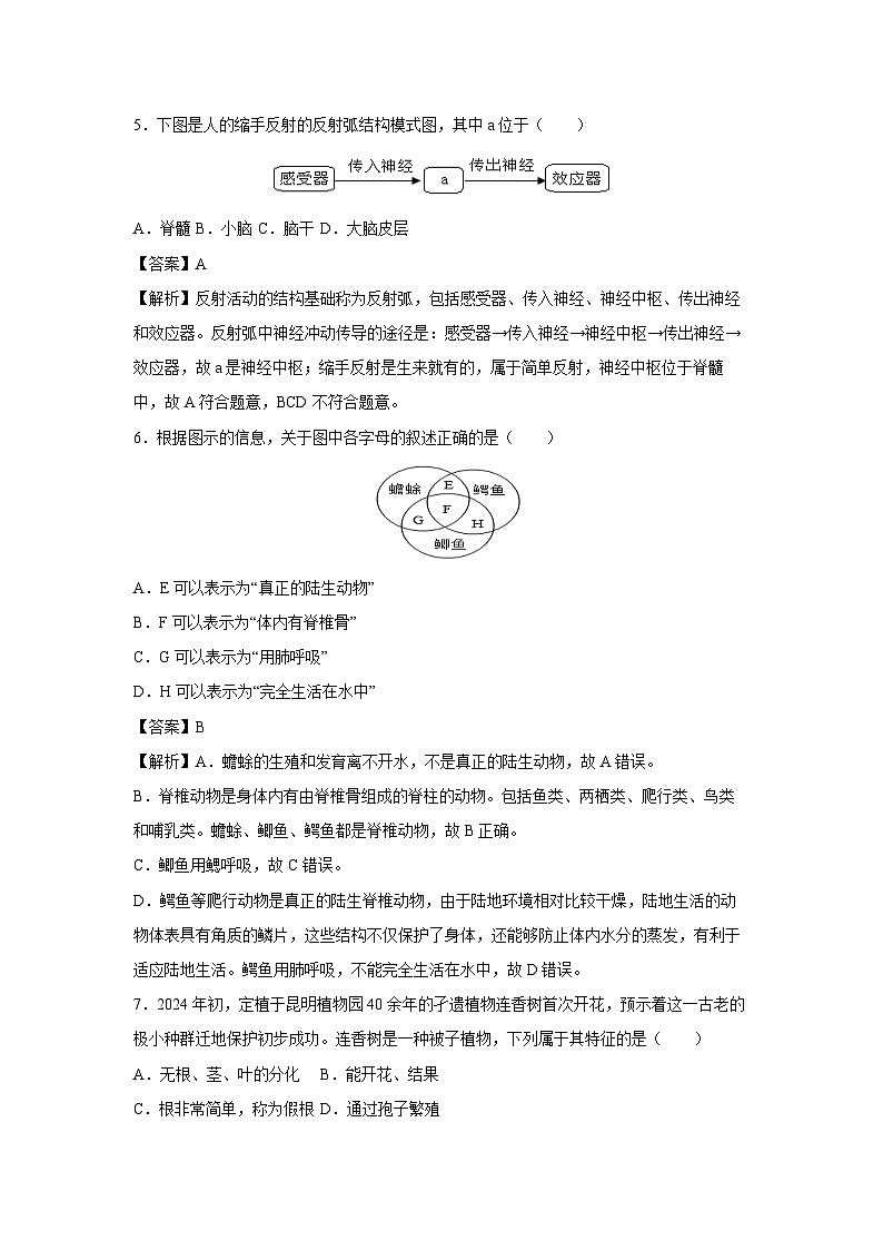 备战2025年中考模拟卷05(辽宁专用)生物(解析版)第3页