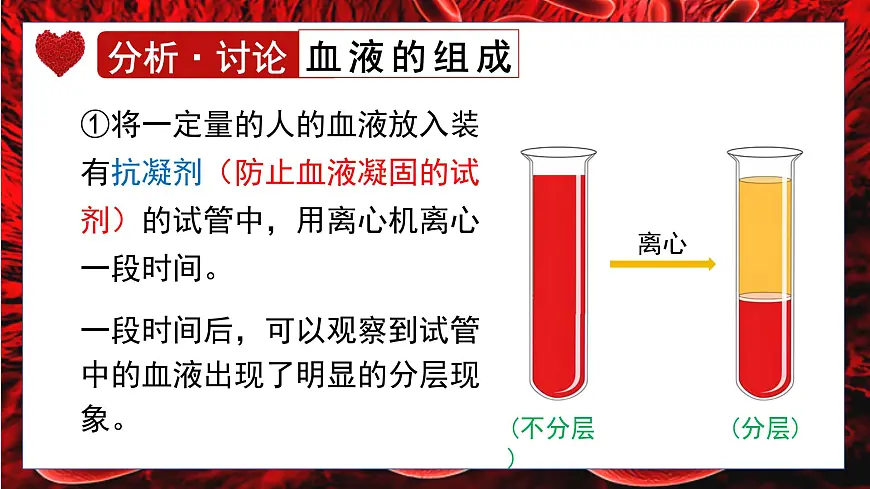 人教版生物七年级下册4.4.1《流动的组织——血液》课堂教学课件第6页