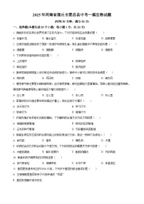 2025年河南省商丘市夏邑县中考一模生物试题（原卷版+解析版）