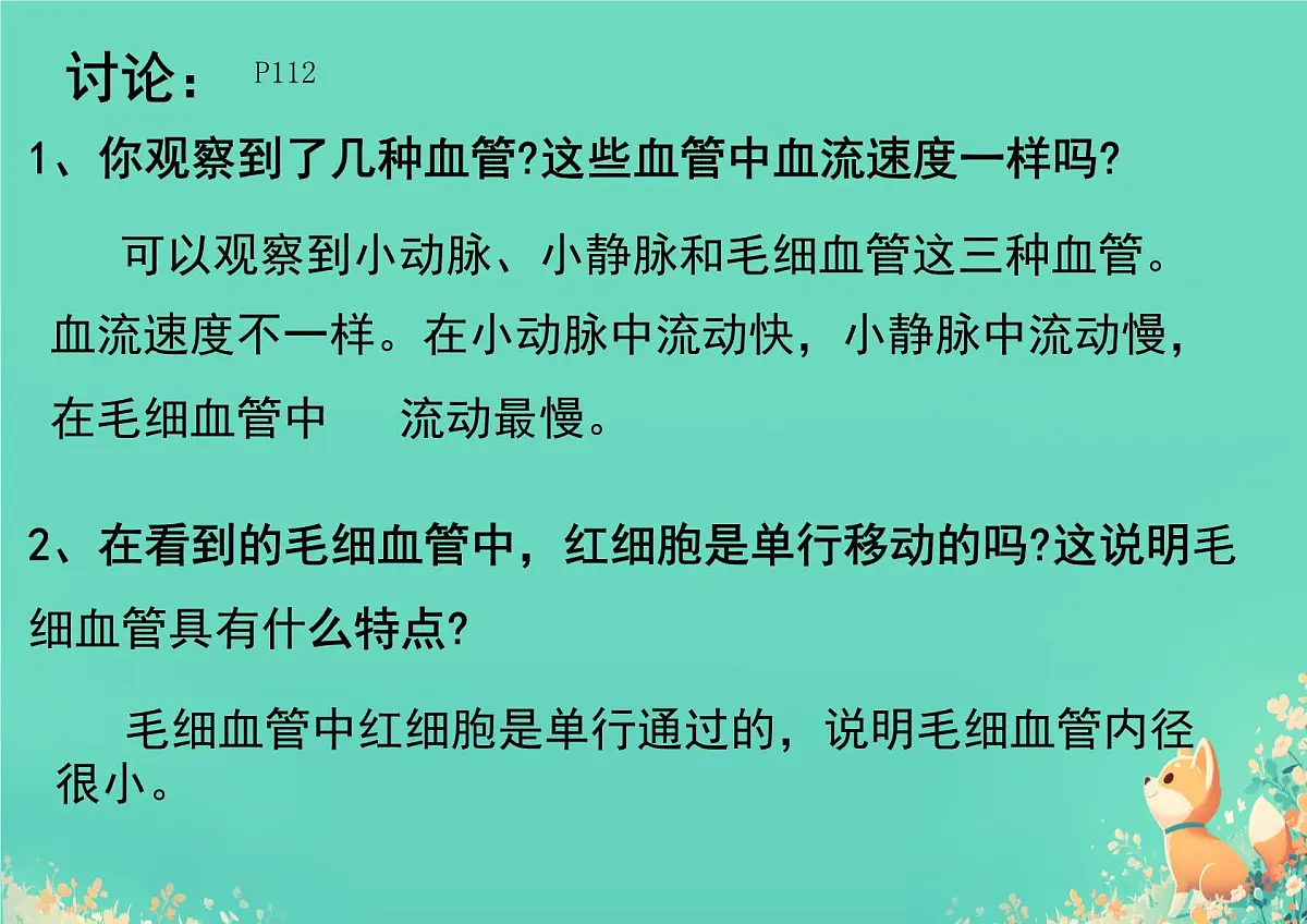 初中生物 人教版(2024)七年级下册4.4.2 血流的管道——血管 课件第8页