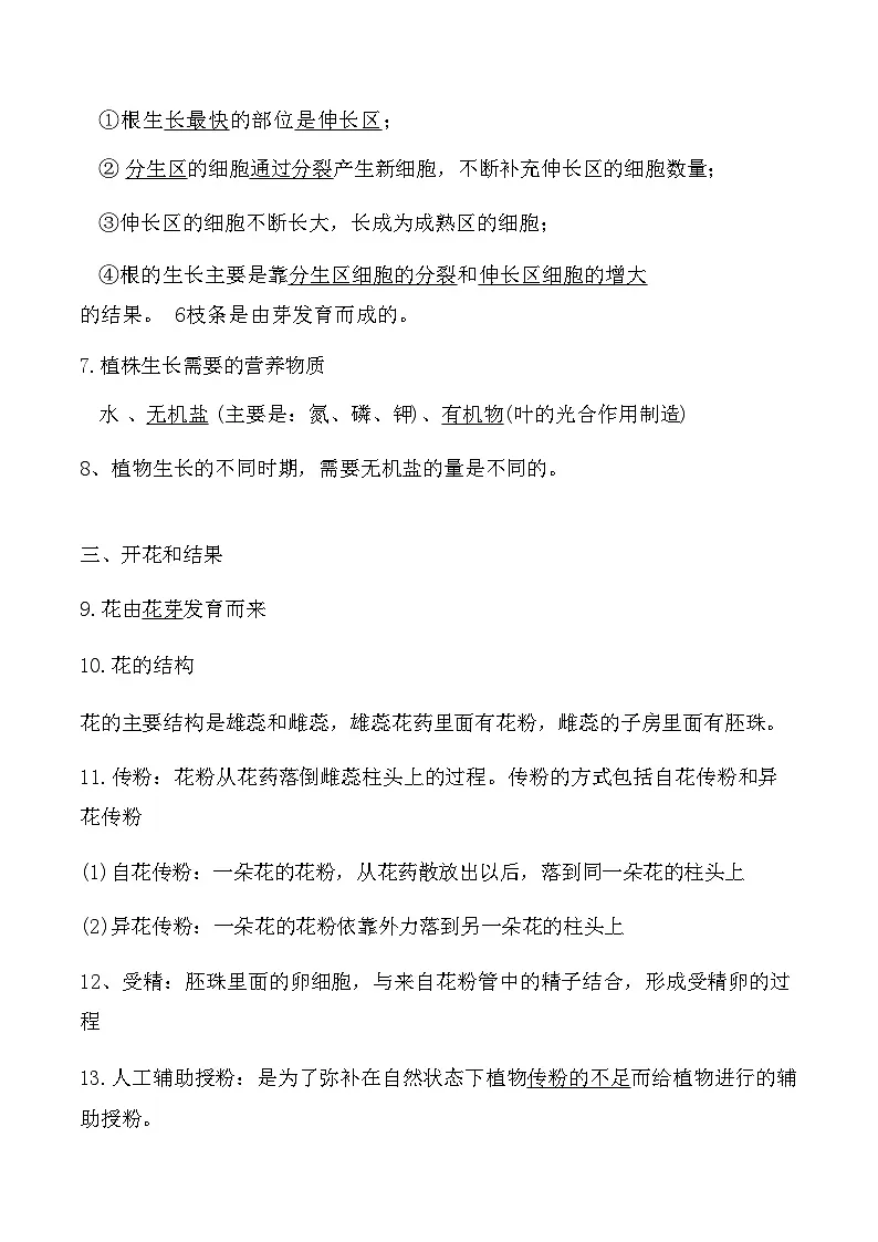人教版(2024)七年级下册生物期末复习全册必背知识清单 讲义第2页