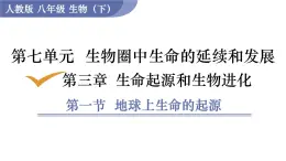 2025年春人教版生物八年級下冊教學(xué)課件 第7單元 第3章 第1節(jié) 地球上生命的起源