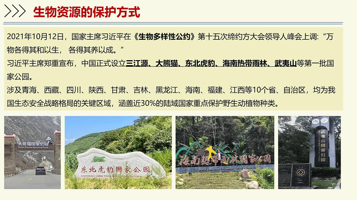 2.6.3生物资源的保护(教学课件)——初中生物学苏教版(2024)七年级上册第7页