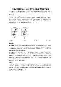 生物：河南省济源市2024-2025学年七年级下学期期中试题（解析版）