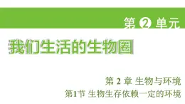 蘇科版（2024）生物七年級(jí)上冊(cè) 2.2.1 生物生存依賴(lài)一定的環(huán)境 （課件）