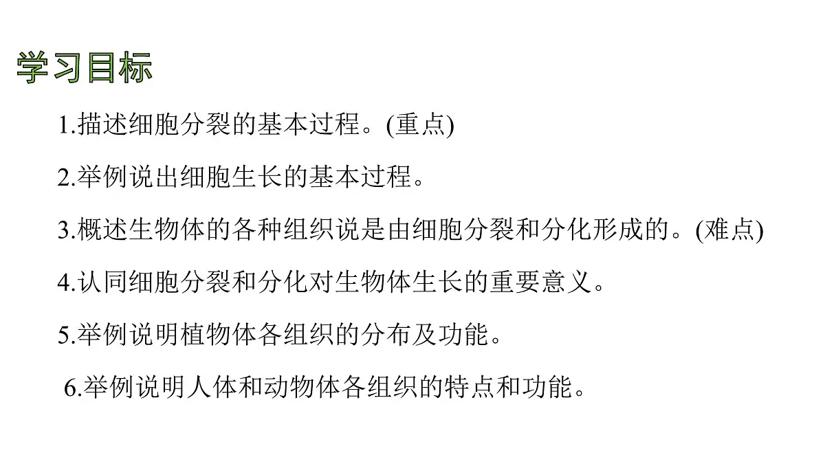 苏科版(2024)生物七年级上册 3.5.1 细胞的分裂与分化 (课件)第4页