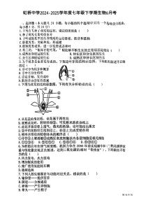 2025年哈尔滨市虹桥中学七年级（下）6月月考生物试卷及答案