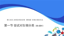 嘗試對生物分類 第1課時 課件 生物魯科版五四制（2024）七年級下冊
