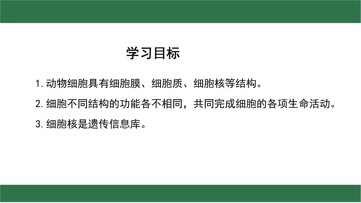 初中 生物 苏教版(2024) 七年级上册1.1.2 动物细胞的结构与功能 课件第2页