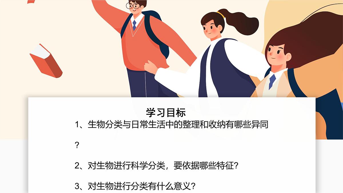 济南版生物(2024)七年级上册 2.4.1 依据生物的特征进行分类 课件第2页